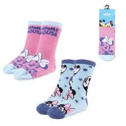 Calcetines Antideslizantes Minnie Mouse 2 Unidades